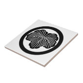 Carreau Feuille de lierre en cercle (Côté)