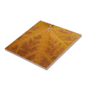 Carreau Feuille d'érable jaune Automne Abstraite Nature (Côté)