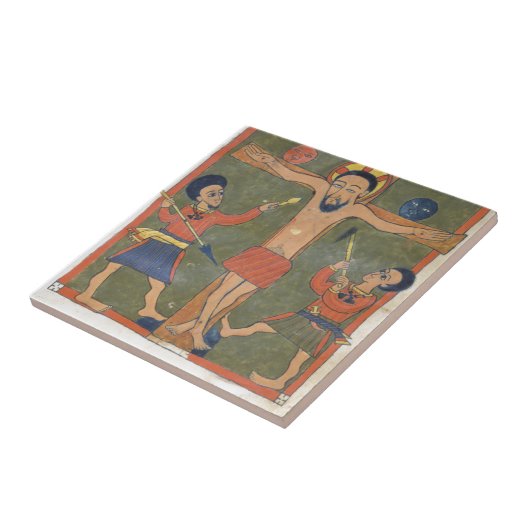 Carreau Feuille des évangiles de Gunda Gunde (Côté)