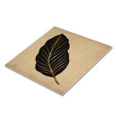 Carreau Feuille d'or Brown Tan Tan Classique (Côté)