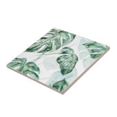 Carreau Feuille fractionnée de palme tropicale (Côté)