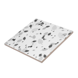 Carreau Feuille gris