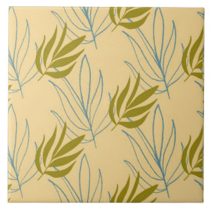 Carreau Feuille mignon sur motif rose