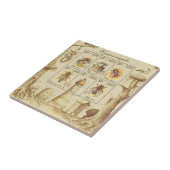 Carreau Feuille ukrainienne de timbre de l'apiculture (Côté)