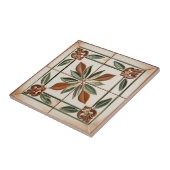 Carreau Feuilles avec Terracotta & Ivoires Style toscan (Côté)