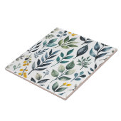 Carreau Feuilles botaniques verts (Côté)