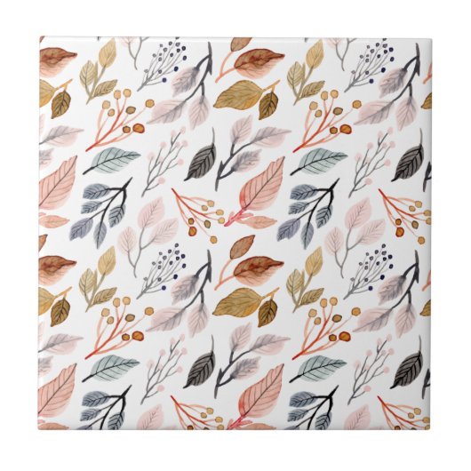 Carreau feuilles d'arbre (Devant)
