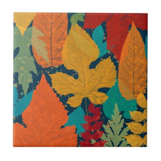 Carreau Feuilles d'automne (Devant)