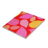 Carreau Feuilles d'automne. (Côté)