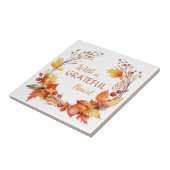 Carreau Feuilles d'automne du coeur gracieux (Côté)