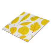 Carreau Feuilles d'automne en jaune (Côté)