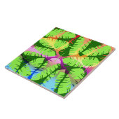 CARREAU FEUILLES DE BANANE ABSTRAITE BOTANIQUE (Côté)