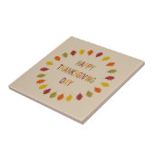 Carreau Feuilles de chêne de Thanksgiving (Côté)