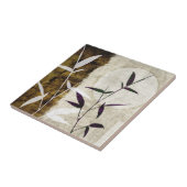 Carreau Feuilles de chute Brown de la lune de bambou (Côté)