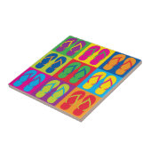 Carreau Feuilles de feuillets d'art pop (Côté)