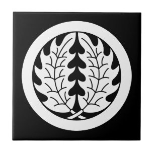 Carreau Feuilles de houx étreintes en cercle