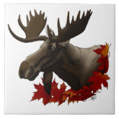 Carreau Feuilles de l'érable rouge orignal (Devant)