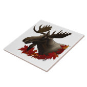 Carreau Feuilles de l'érable rouge orignal (Côté)