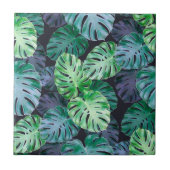Carreau Feuilles de Monstera Tropical (Devant)