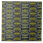 Carreau Feuilles de mousse d'herbe verte géométrique (Devant)