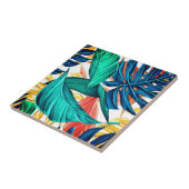 Carreau Feuilles de palmiers exotiques (Côté)