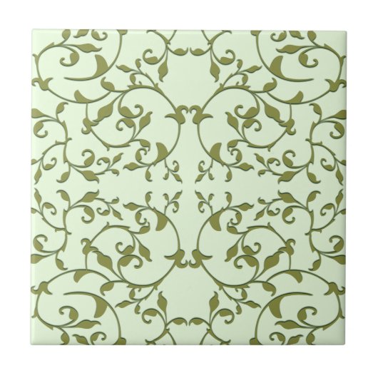 Carreau Feuilles d'olive défilantes (Devant)