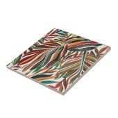 Carreau Feuilles intégrés aux couleurs vives (Côté)