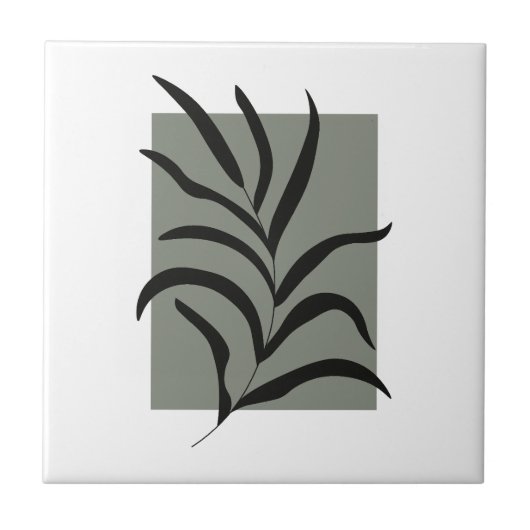 Carreau Feuilles minimalistes (Devant)
