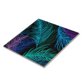 Carreau Feuilles multicolores Palm (Côté)