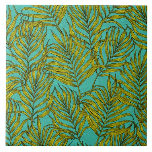 Carreau Feuilles Palm (Devant)