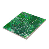 Carreau Feuilles plantes Pastel Green Palm Tree (Côté)