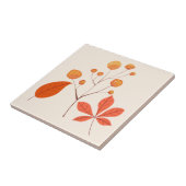 Carreau Feuilles scandinaves nordiques et baies (Côté)