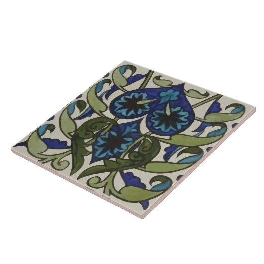 Carreau Feuilles stylisés William De Morgan (Côté)