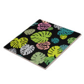 Carreau Feuilles tropicales multicolores 2 (Côté)