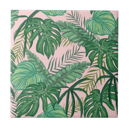 Carreau Feuilles tropicaux (Devant)