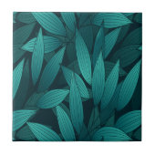 Carreau Feuilles tropicaux rayonnants (Devant)