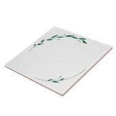Carreau Feuilles Vertes & Bourgeons (Côté)