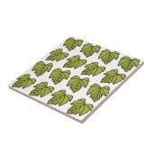Carreau Feuilles Vertes de Vigne de Raisin (Côté)