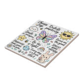 Carreau Feuillet d'autocollants Kawaii-Boho (Côté)