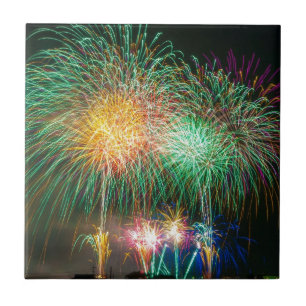Carreau Feux d'artifice colorés