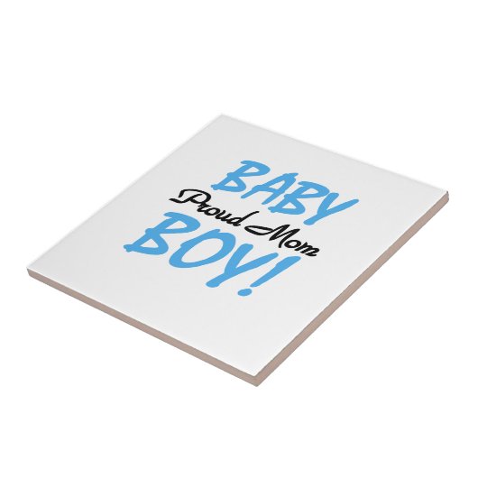 Carreau Fier Maman Bébé Garçon Cadeaux (Côté)