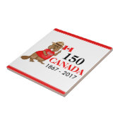 Carreau Fière fête canadienne du castor 150 (Côté)