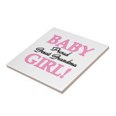 Carreau Fière grand grand grand-mère bébé cadeaux de fille (Côté)