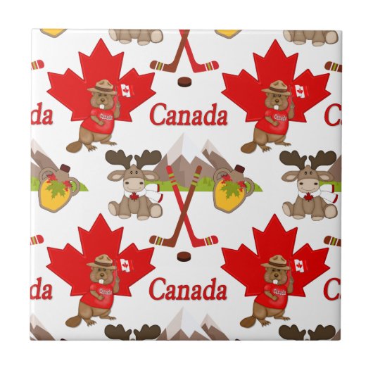 Carreau Fièrement le castor canadien (Devant)