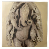 Carreau Figure de Ganapati, dynastie de Chandella (grès) (Devant)