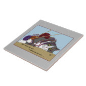 Carreau Fil Tricot drôle Chat (Côté)