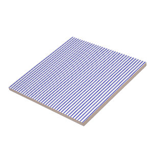 Carreau Filet blanc bleu-foncé