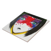 Carreau Fille aux yeux bleus Carrelage en céramique (Côté)