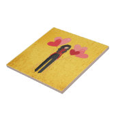 Carreau Fille avec ballons géant (Côté)