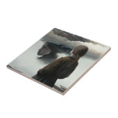 Carreau Fille avec des nuages (Côté)